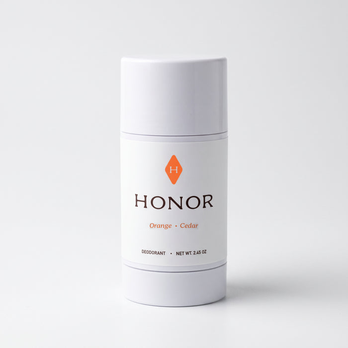 Deodorant — Orange Cedar, front