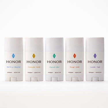 5-Scent Discovery Set — five Mini-Deodorants, front